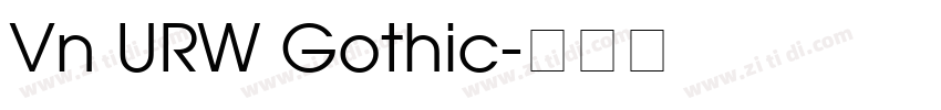 Vn URW Gothic字体转换